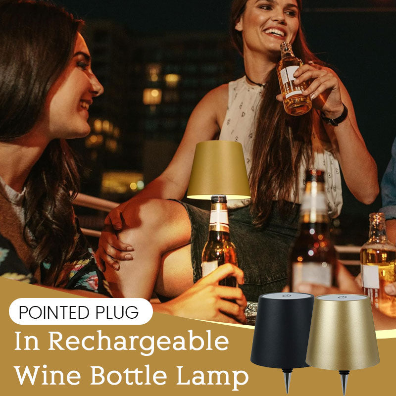 Pointed Plug-In Rechargeable Wine Bottle Lamp