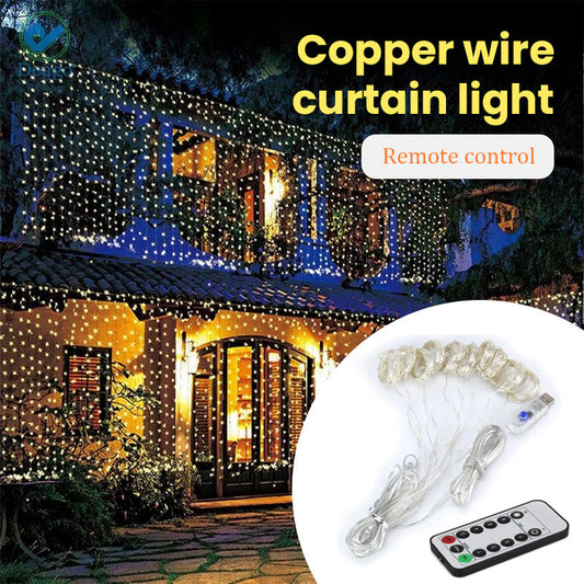 Copper Wire Curtain Light（hook type）