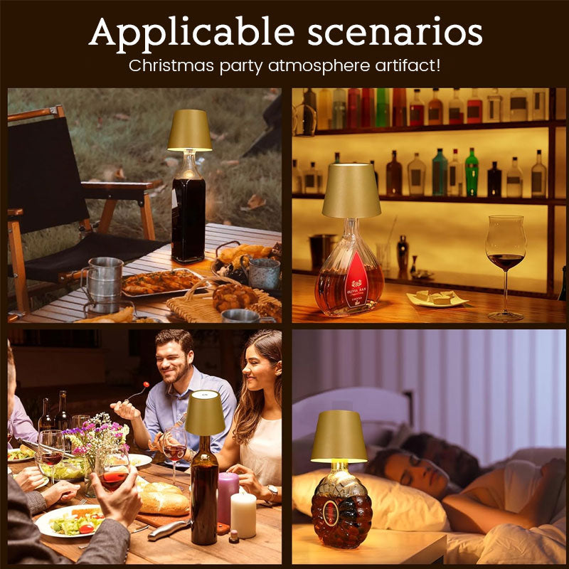 Pointed Plug-In Rechargeable Wine Bottle Lamp