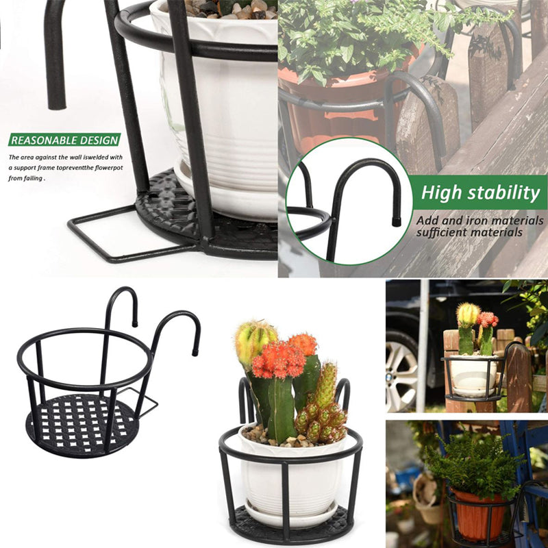 Plant Railing Hanging Flower Pot Stand