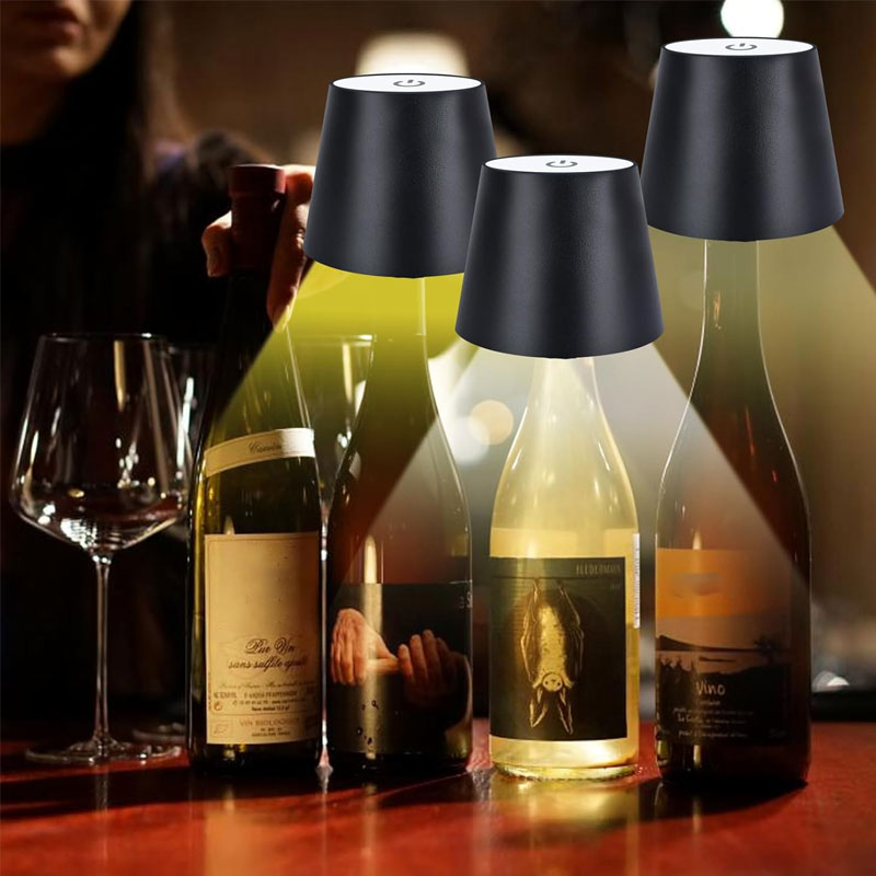 Pointed Plug-In Rechargeable Wine Bottle Lamp