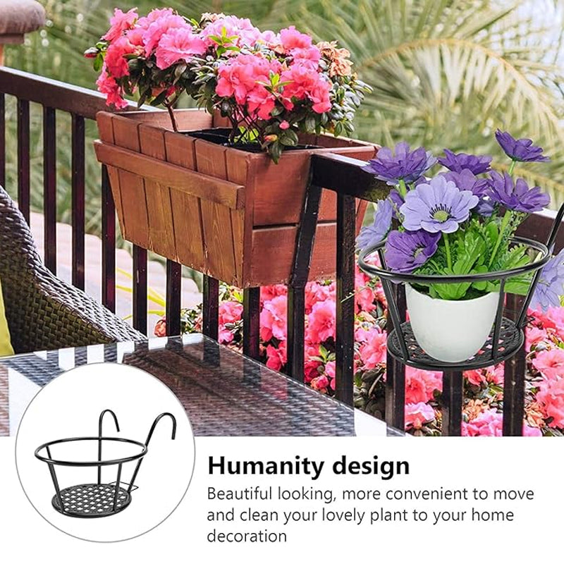 Plant Railing Hanging Flower Pot Stand