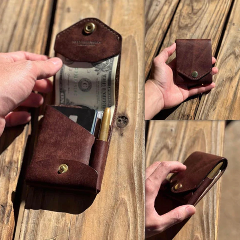 Portable Multifunctional Leather Wallet